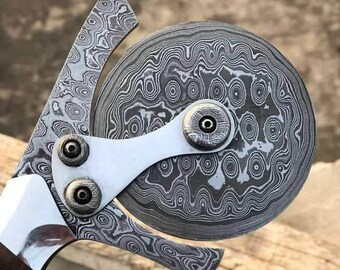 Damascus Pizza Cutter