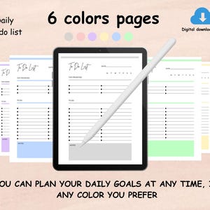 To Do List, Task Tracker, Productivity Tool, Daily To Do List Tracker Template, To Do Template, To Do List Digital Download, Daily To Do
