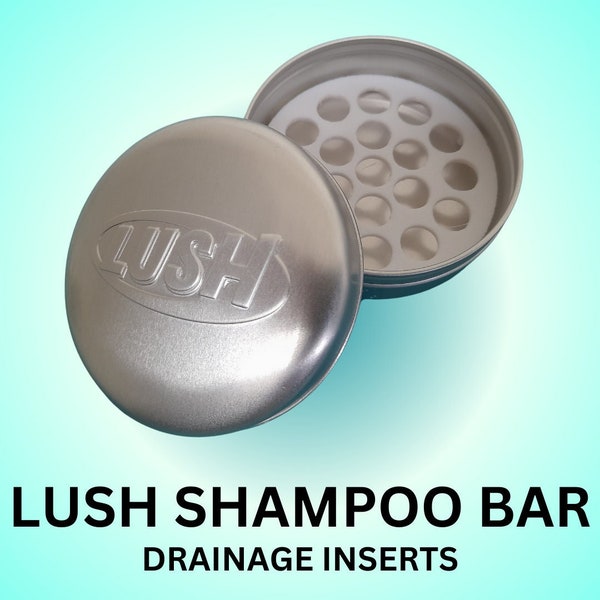 Lush Shampoo Bar Tin Drainer Inserts 3pcs Hair Cosmetics Organisers Soap Dish
