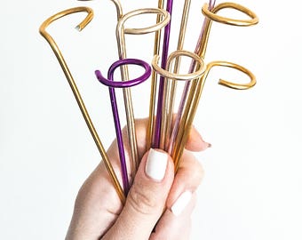 Stylish plant support stake holder leaves S