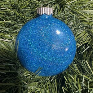 Christmas Ornaments, Glitter Ornaments, Glass Ornaments, Flat Ornaments, Personalized