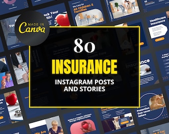 Insurance Instagram Template, Templates for insurance agents, Insurance agent template, Insurance broker template, Insurance Templates