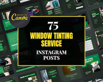Fenstertönung Canva Template, Fenstertönung Instagram Templates, Fenstertönung Business Instagram Posts, Autotönung, Wohnen