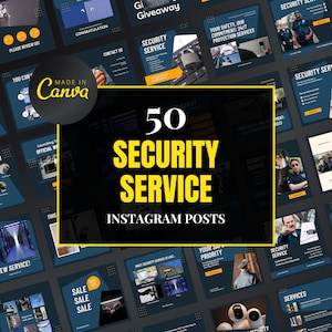 Sjabloon Beveiligingsservice, Canva-sjabloon beveiliging, Instagram-berichten beveiliging, sjabloon beveiliging, Canva beveiliging bewerkbaar, Canva-sjabloon beveiliging, Canva beveiliging