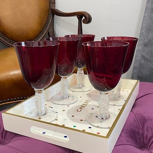 Fluted Venetian water/wine glasses