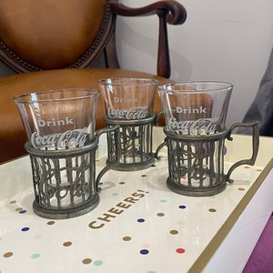 Set of 3 1970’s Coke glasses