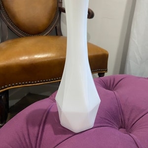 1950’s milk glass hexagonal bud vase