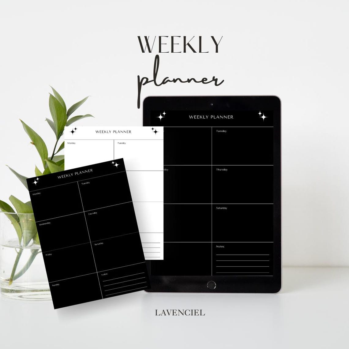 Simple Aesthetic Digital - Printable PDF Planner | Goodnotes ...