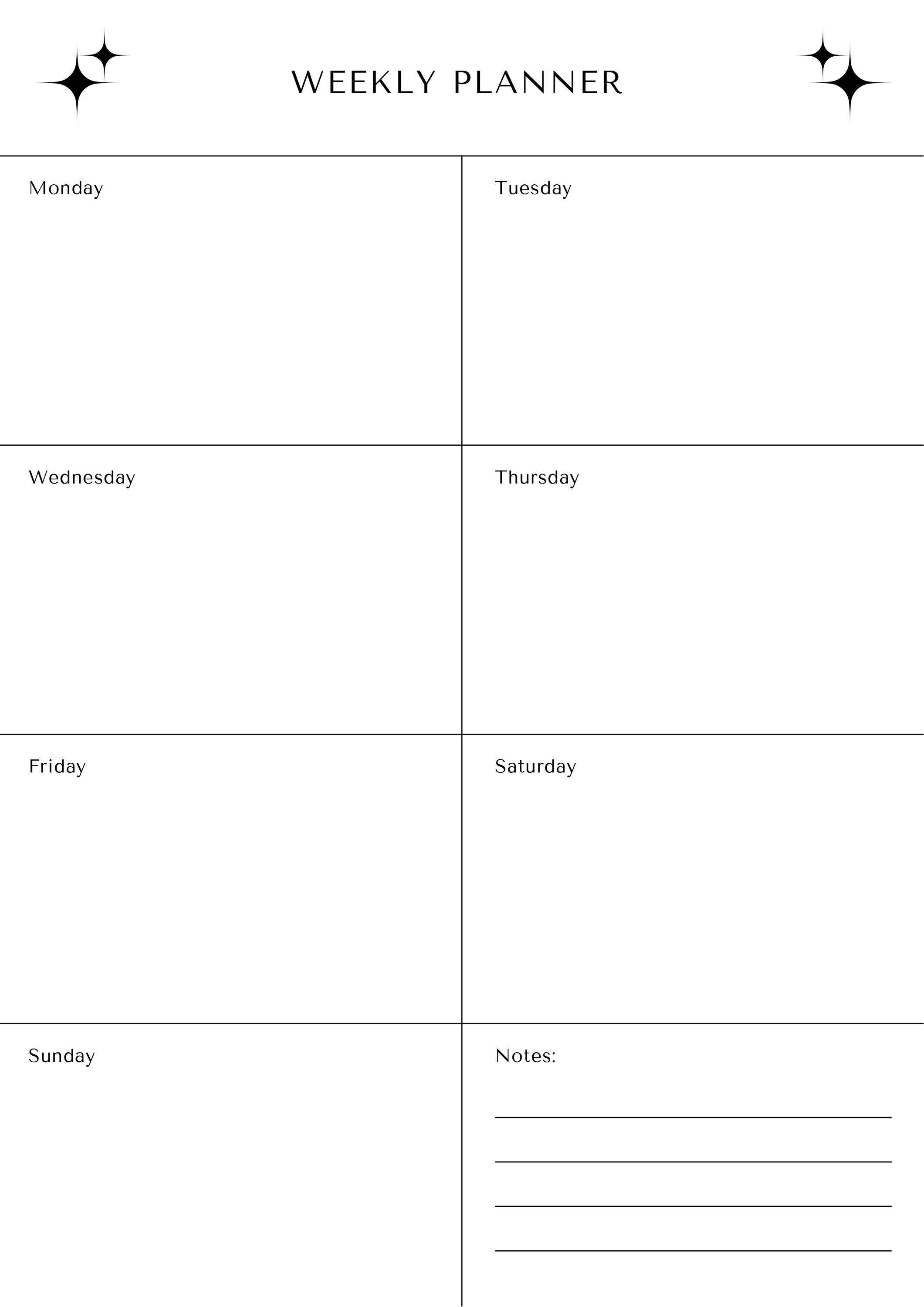 Simple Aesthetic Digital - Printable PDF Planner | Goodnotes ...