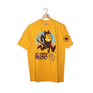 Vintage ASU Sun Devils 80&#39;s Arizona State University College 1988 Sparky T-Shirt Lg