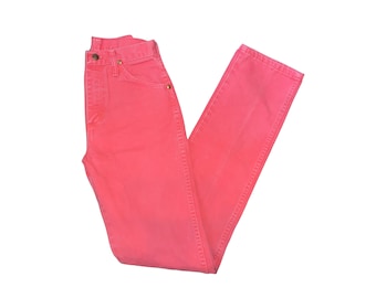 WRANGLER High Rise Jeans Vintage USA Pink Wash Straight Leg Hose Western Rodeo Wear Damen Größe 3 X 36