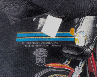 Harley Davidson 80's Motorcycle Sweatshirt VINTAGE 1988 HD Best of
