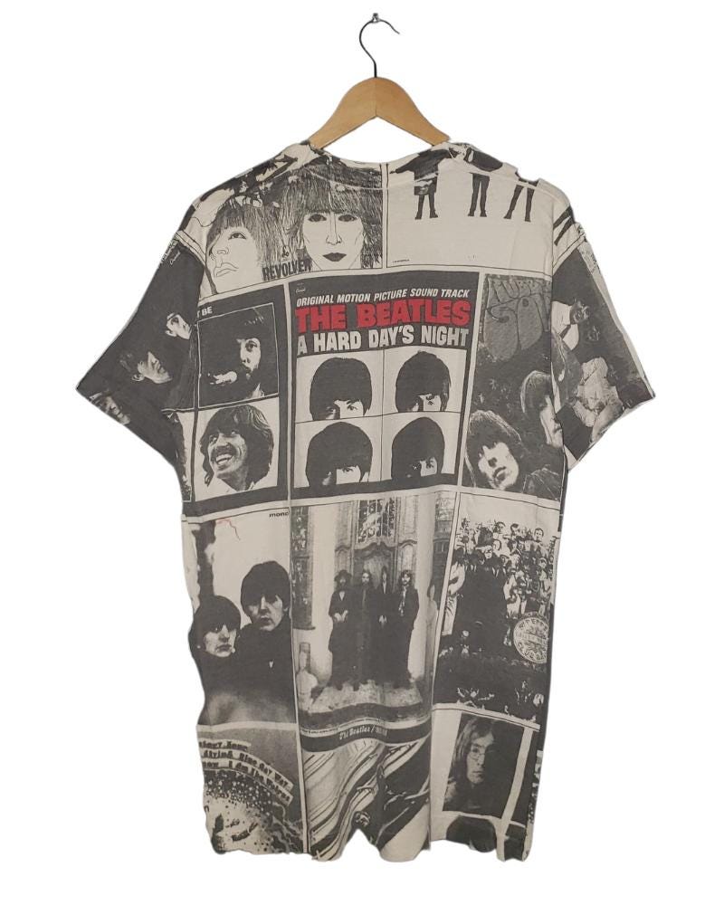 Vintage the Beatles 'hard Day's Night' All Over Print T-shirt