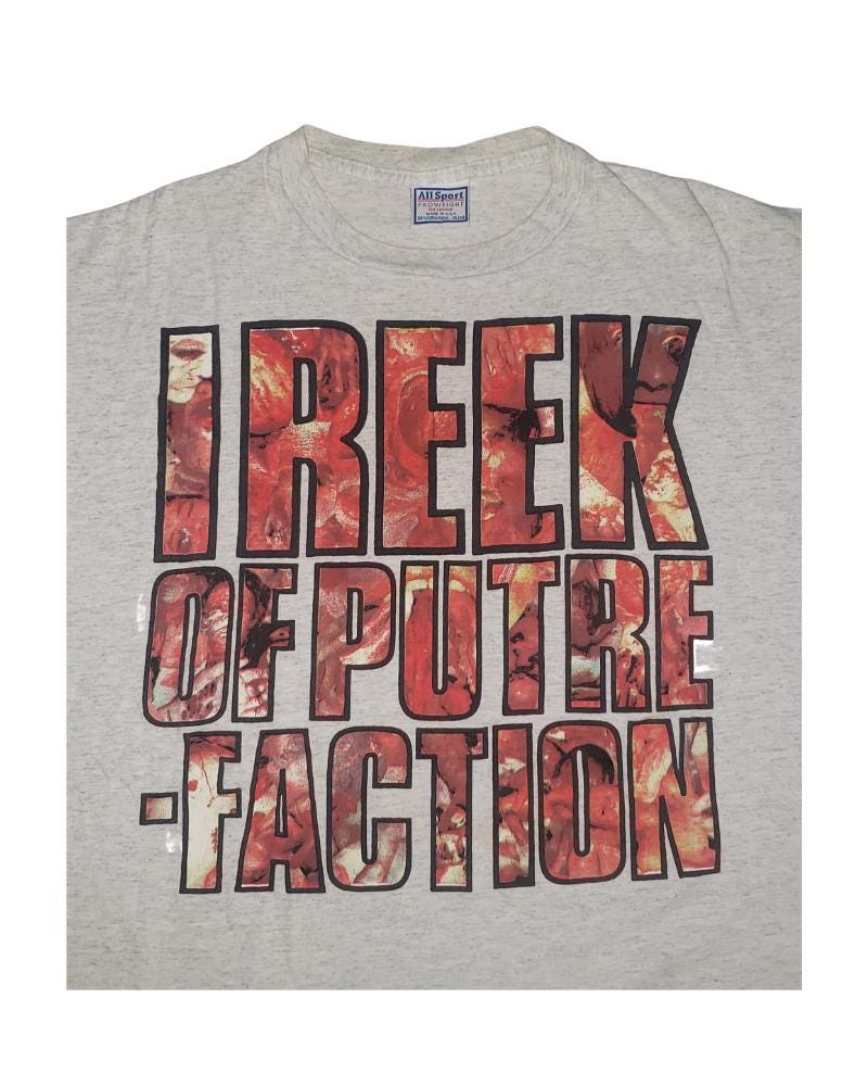 Vintage 1992 Carcass I Reek of Putrefaction T-shirt Extreme Metal