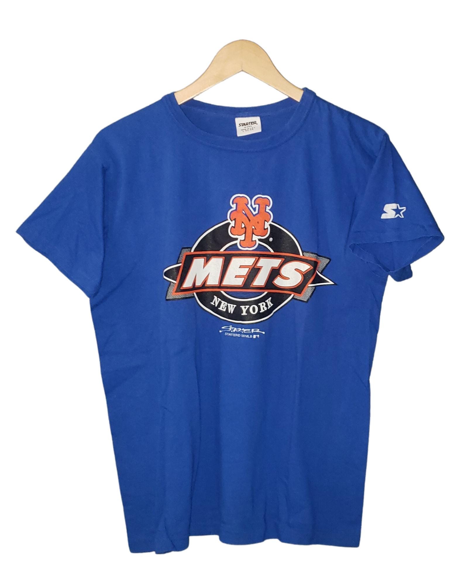 ヴィンテージ 1990 ニューヨーク・メッツ スターターTシャツ ブルー 