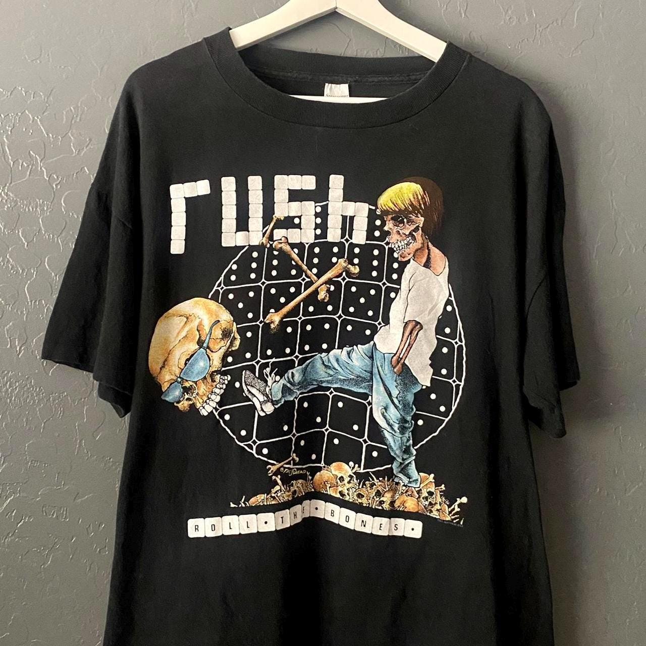 90s RUSH roll the bones tシャツ ヴィンテージ Vintage RUSH Roll the Bones T-shirt 1991 Rock Tour Concert