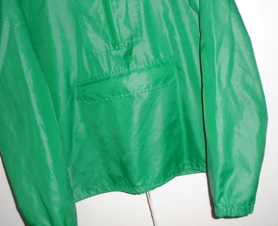 Izod LACOSTE Anorak Jacket Vintage 80's Green  Wi… - image 9