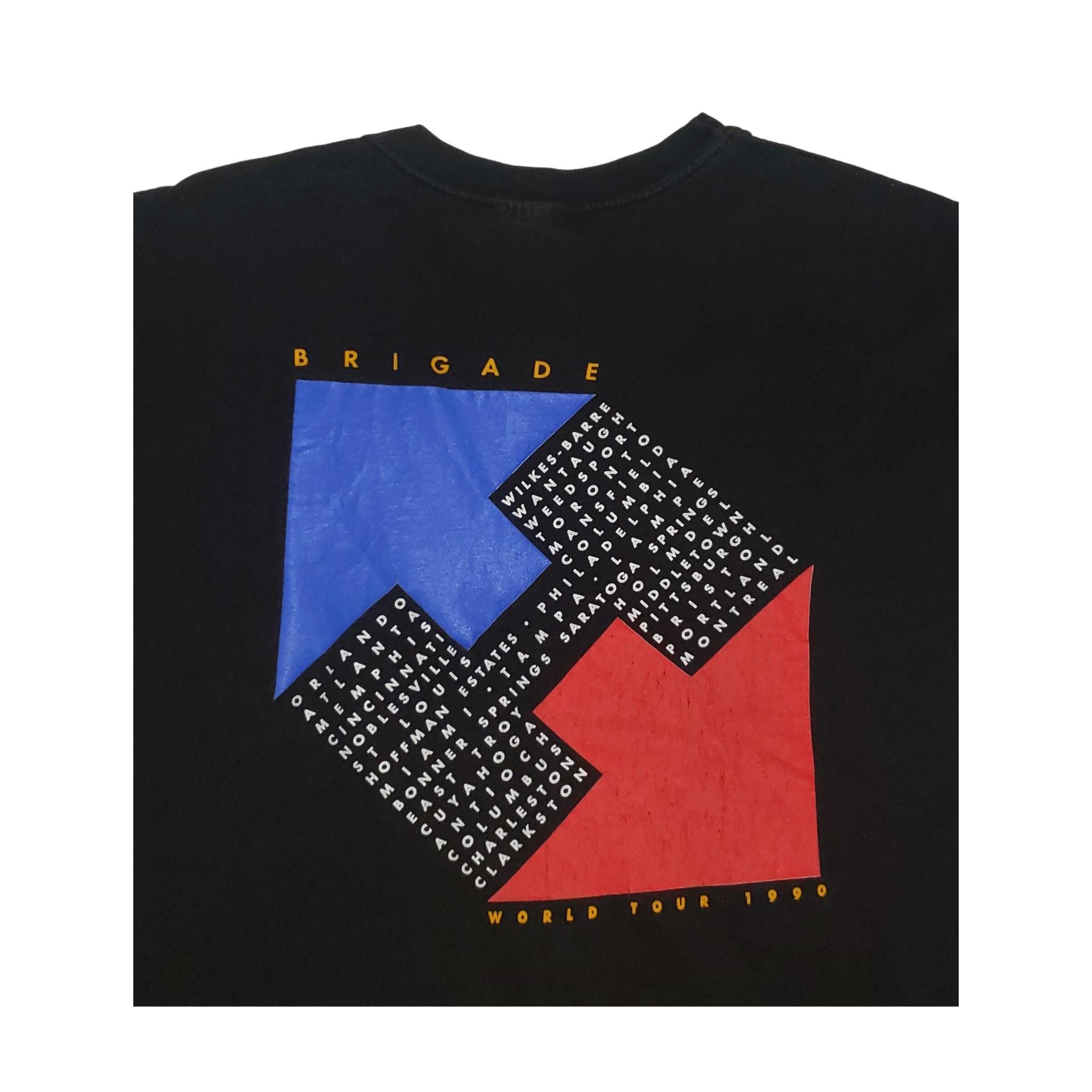 Vintage 1990 Heart Brigade World Tour T-shirt - Single Stitch XL 