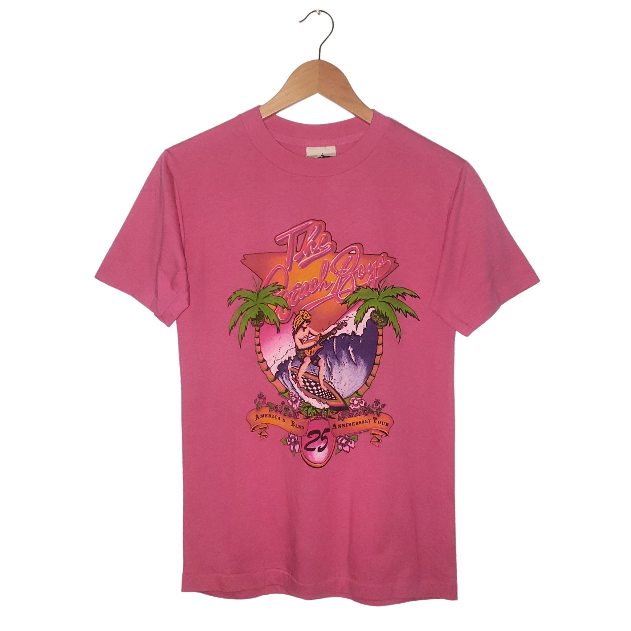 ヴィンテージ ザ・ビーチ・ボーイズ 25周年記念 1987 Tシャツ ピンク