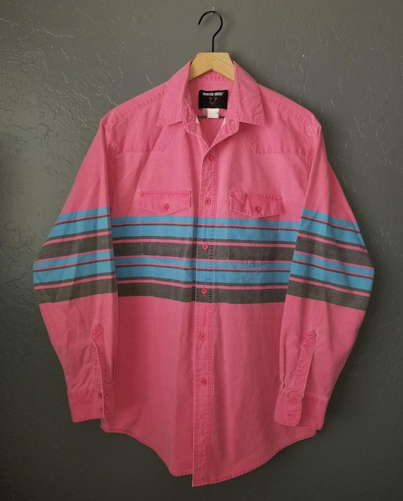 Vintage des années 70 Western Frontier boutonné vers le bas