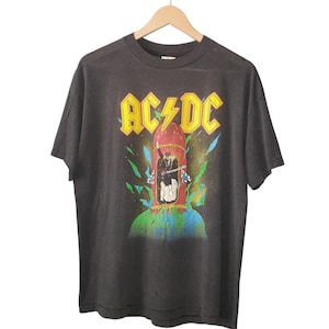 Vintage 1988 AC/DC Blow Up Your Video Tour T-Shirt (XL)