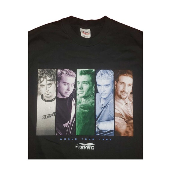 Vintage NSYNC World Tour 1998 Deadstock T-Shirt Md - image 3