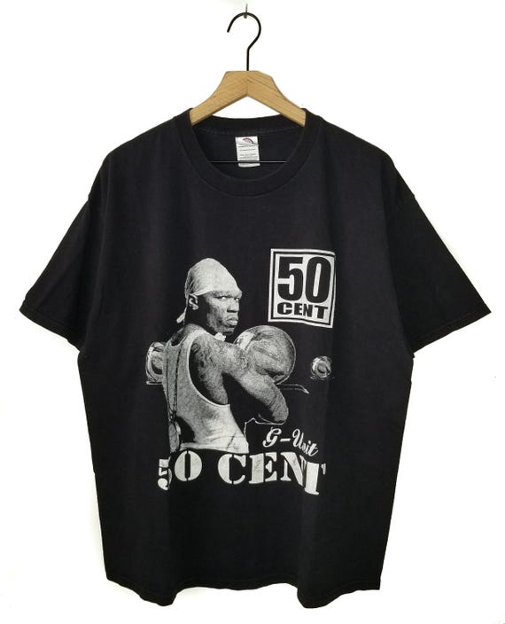 00s G-Unit 50Cent バンT 刺繍 ヘビーウェイト　HIPHOP 50 Cent Rap T-shirt Vintage 90's G-unit Hip Hop XL - Etsy