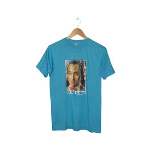 Vintage 80er Jahre Pee Wee Herman T-Shirt Spielhaus Shirt Aqua Blau USA Single Stitch Medium