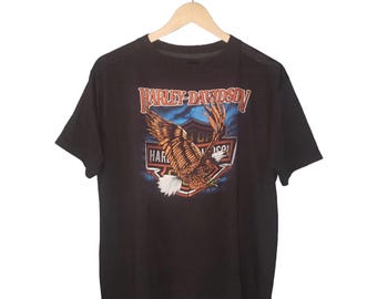 3d emblemHarley-Davidsonイーグル Tシャツ 1987年製 1987 VINTAGE 80s 3D EMBLEM HARLEY DAVIDSON EAGLE T-SHIRT SZ