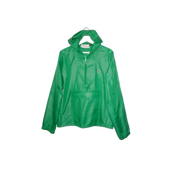 Izod LACOSTE Anorak Jacket Vintage 80's Green  Wi… - image 1