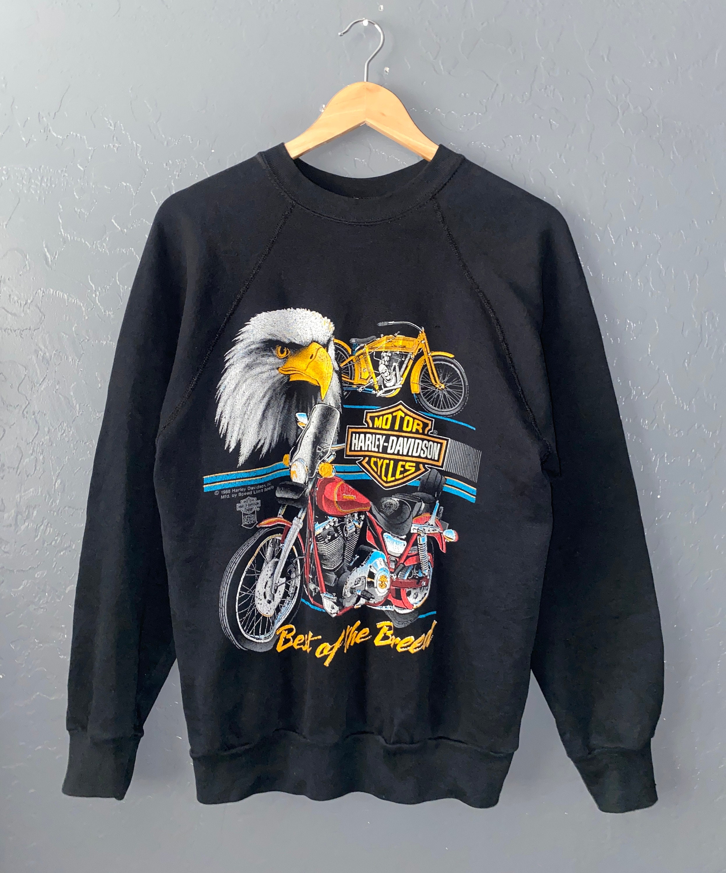 Harley Davidson 80's Motorcycle Sweatshirt VINTAGE 1988 HD