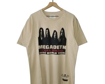 Megadeth x Fear of God T-Shirt 1998 Cryptic Writings Tour GD Mastermind Japan NEW XL