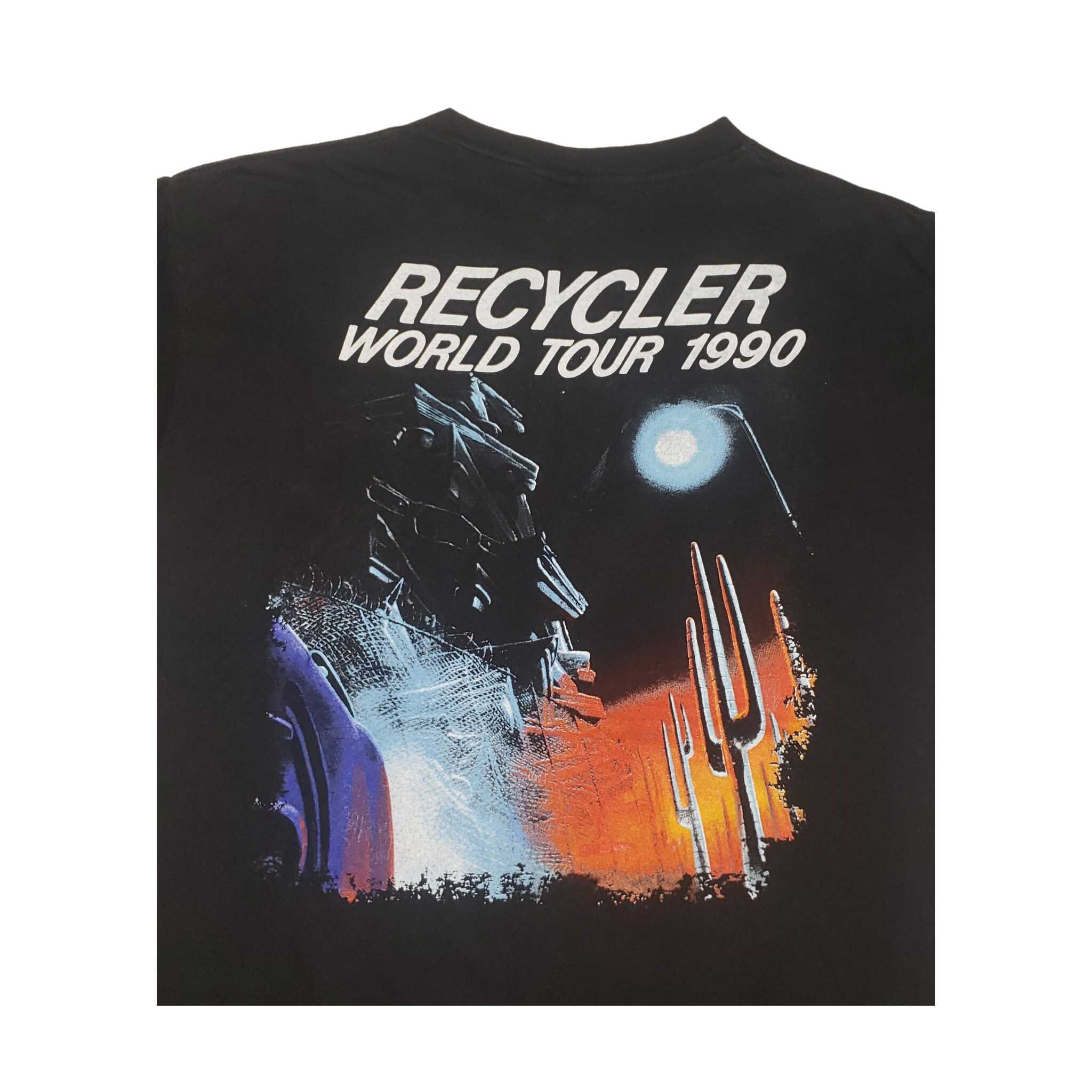 ヴィンテージ ZZ トップ リサイクラー ツアー 1990 Tシャツ シングル 