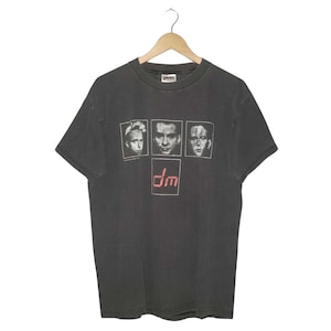 Vintage Depeche Mode The Singles Tour 1998 T-Shirt Schwarz Lg