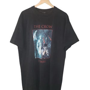 Camiseta vintage de cómic de J. O&#39;barr El Cuervo de 1994, color negro, talla XL