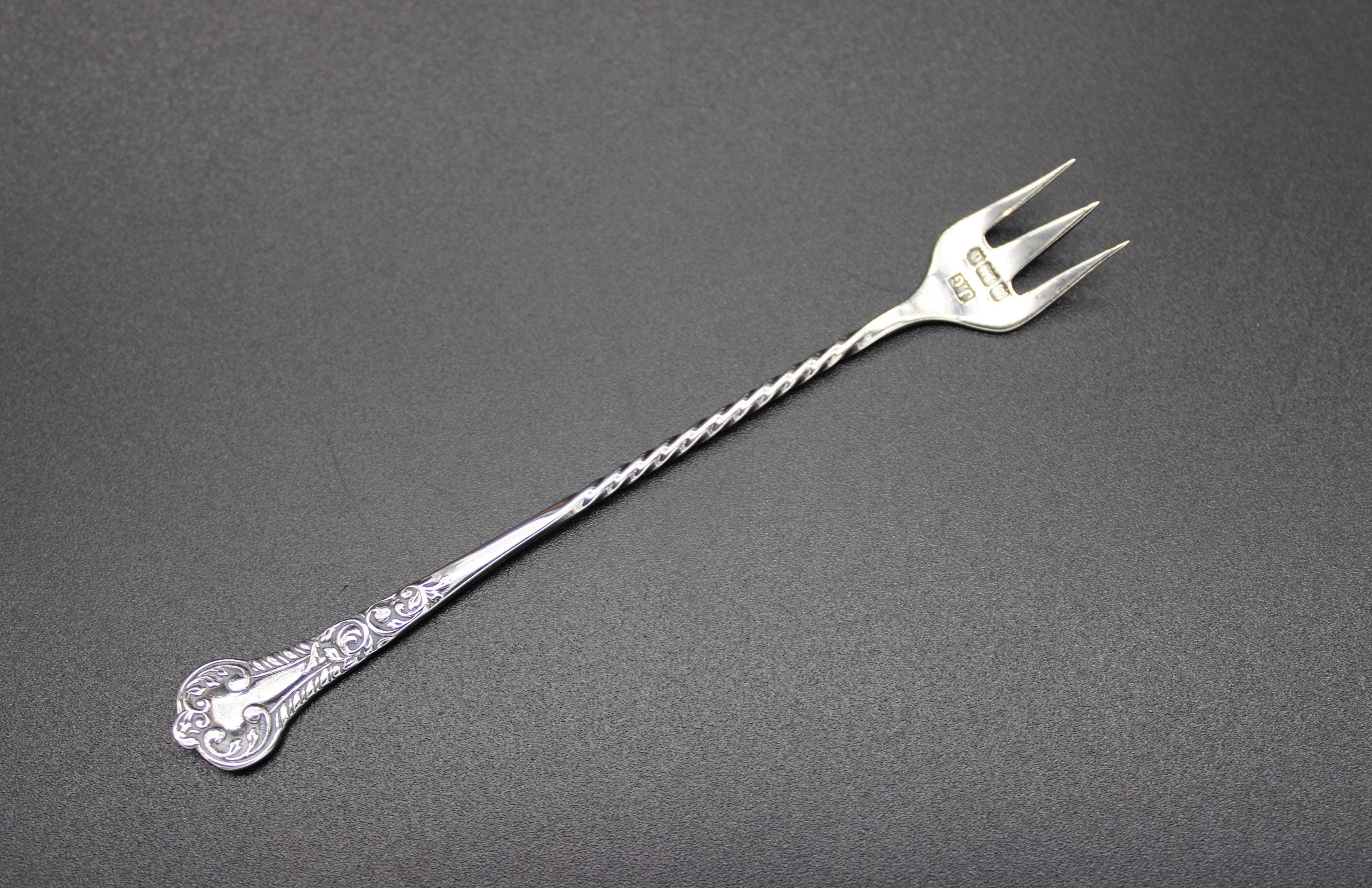 銀 シルバーソリッド 830 フォーク アンティーク 希少