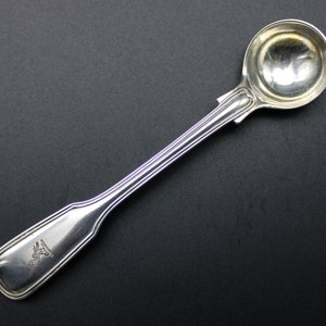 A George Adams, London, Victorian Silver Salt / Mustard Ladle