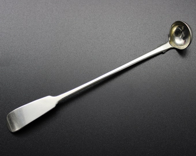 A Robert Scott, Glasgow, Victorian Period Long-Handle Small Ladle