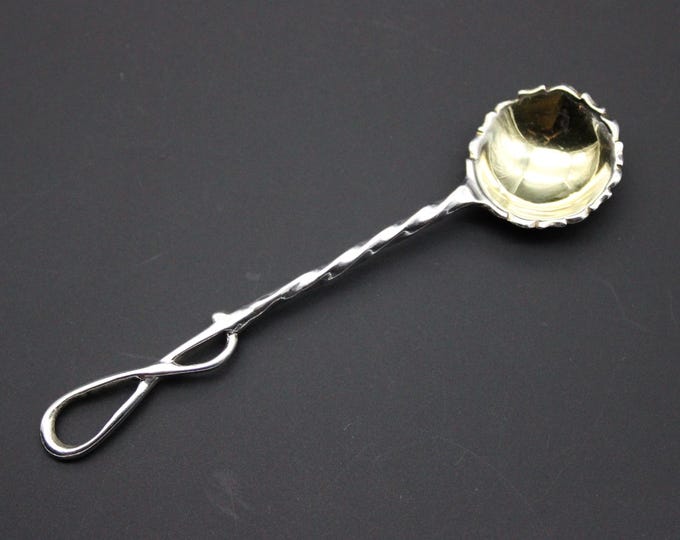 A Whip-End, Henry Holland London, Victorian Silver-Gilt Condiment Spoon
