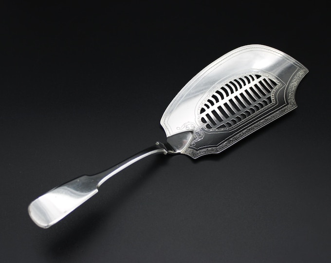 A David Darling & James Bell, Newcastle 1785, Large Silver Fish Slice