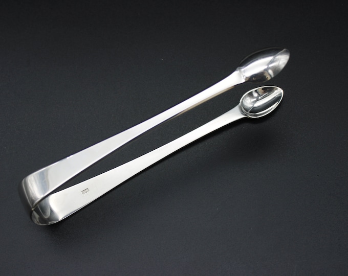 A Stephen Adams, London, Georgian Silver Sugar Tongs