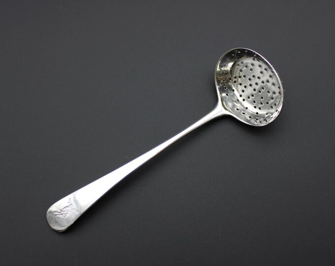 A Henry Nutting, London 1798, 'Charles Kingsley' Silver Sifter Spoon