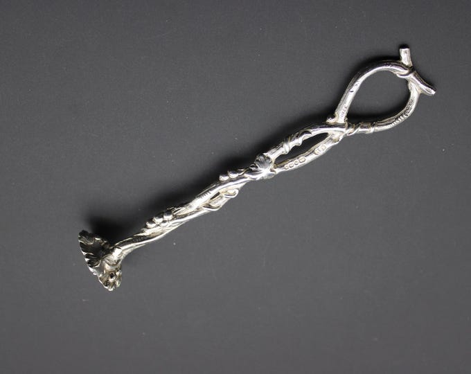 A Rare John Evans II, Victorian, Cast Silver Sugar Crusher