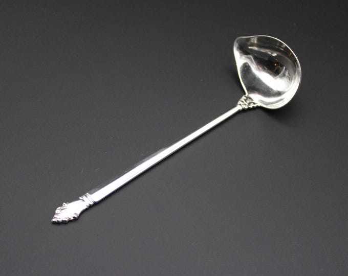 A Richard Burbridge (Harrods), London 1937 George VI Period, Silver Lipped Cream Ladle