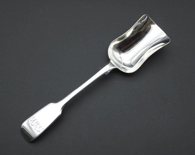 A James & Josiah Williams, Bristol, Victorian 1855, Sterling Silver Sugar Shovel