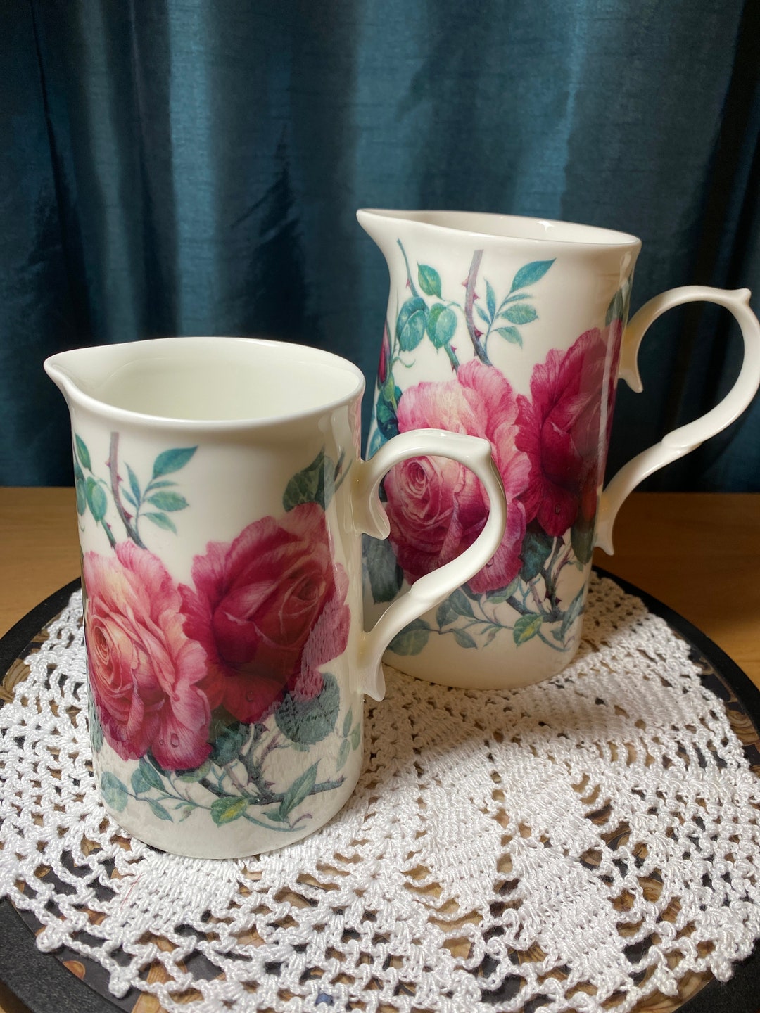 Fine Pitcher Vintage English Fine China Pitchers, Set of 2. an Exclusive Design by ...