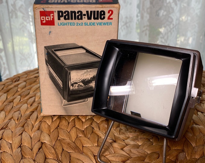 Vintage GAF Pana-vue 2 Slide Viewer, Lighted 2"x2" Battery Operated ...