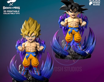 3d Printed Mini Goku model