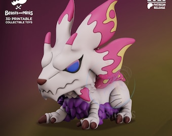 3d printed Monster Hunter Mizutsune