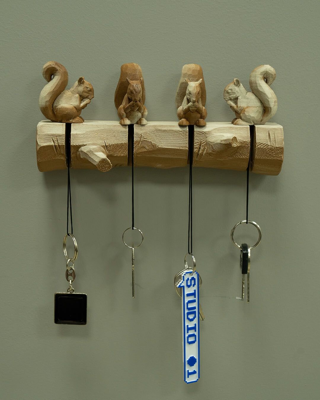 Squirrel Key Card 3d Printed Squirrel Family Key Holder - Etsy
